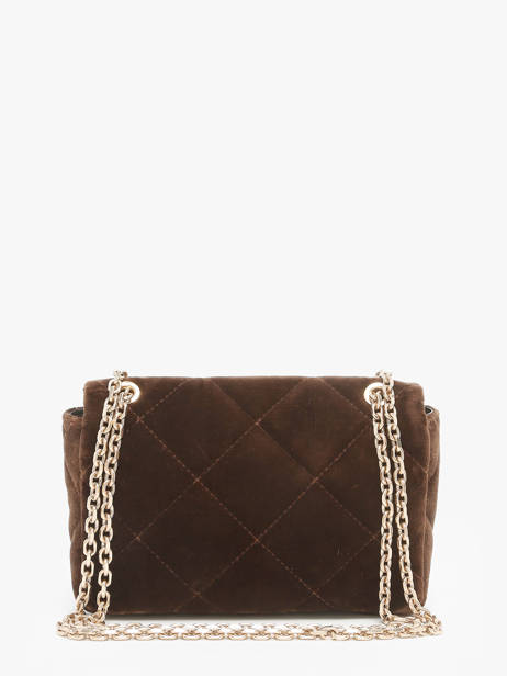 Cross Body Tas Moon Fluweel Vanessa bruno Bruin moon 42V40533 ander zicht 4